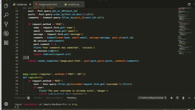 How to display comments to the post using python flask complete website part 15 смотреть онлайн