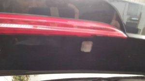 VW Touareg rear center brake light replacement/removal.