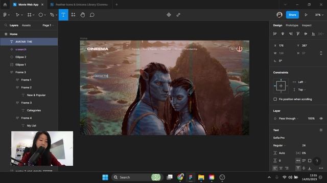 Tutorial Design UI Landing Page Movie App Figma - Avatar Edition #designwithme ep.2 смотреть онлайн