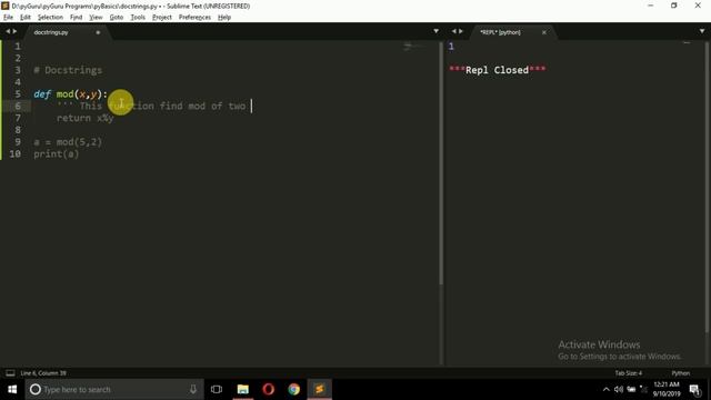 pyBasics 54 | Comments and Docstrings | pyGuru смотреть онлайн