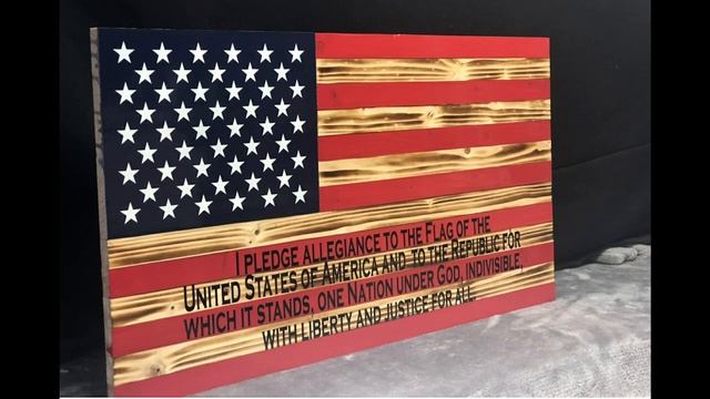 One of a Kind Wooden Flags, DIY wooden flag build, Free Logo Ideal, How I make wooden American Flag смотреть онлайн