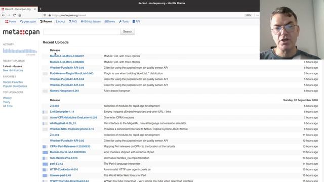 Perl modules on CPAN having links to VCS and having CI configured смотреть онлайн