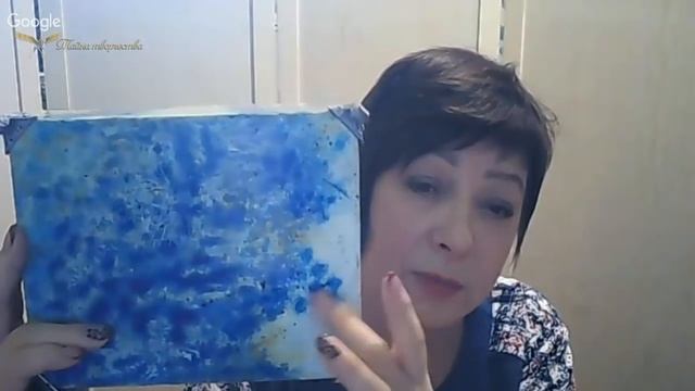 онлайн мастер-классе Шкатулка “Снежная королева. Лазурит." Фирдаус Батдаловой смотреть онлайн
