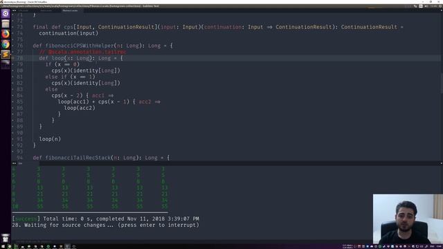 Homegrown #Scala Collections - Part 19 - Tail Recursion with CPS смотреть онлайн