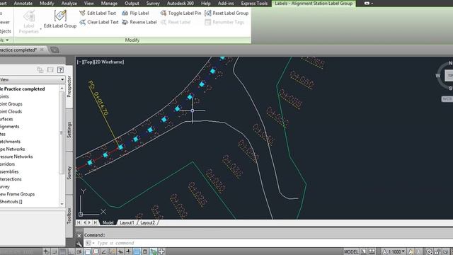 Add elevation labels to Alignment station in Civil 3D смотреть онлайн