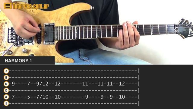 How to play ONE from METALLICA- Electric Guitar GUITAR LESSON смотреть онлайн