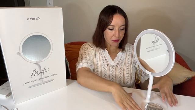 AMIRO Lighted LED Make Up Mirror | Rechargeable Travel Mirror Gift Set With 5x Magnifying Mirror смотреть онлайн