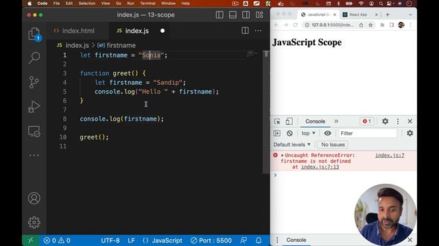 Day #13 - JavaScript Variable & Function Scope смотреть онлайн
