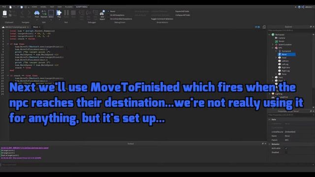 Roblox Scripting Guide: NPC & MoveTo смотреть онлайн