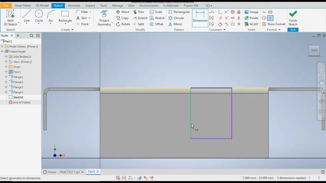Sheet Metal Tutorial in Autodesk Inventor 2023 Flat pattern in Autodesk inventor смотреть онлайн