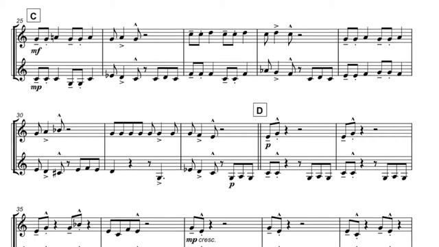 The Jellybean Jive for Clarinet Duet смотреть онлайн