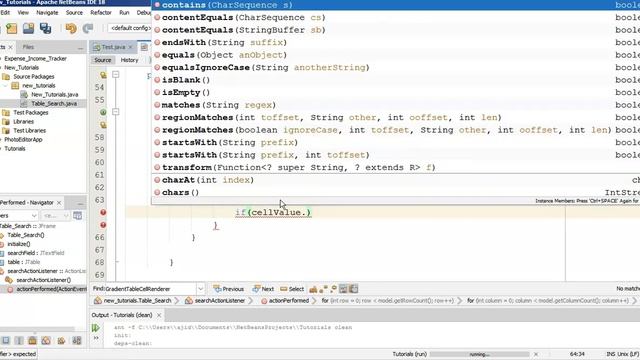 Java Project Tutorial - Make JTable Search and Highlight Cell Step by Step Using NetBeans смотреть онлайн