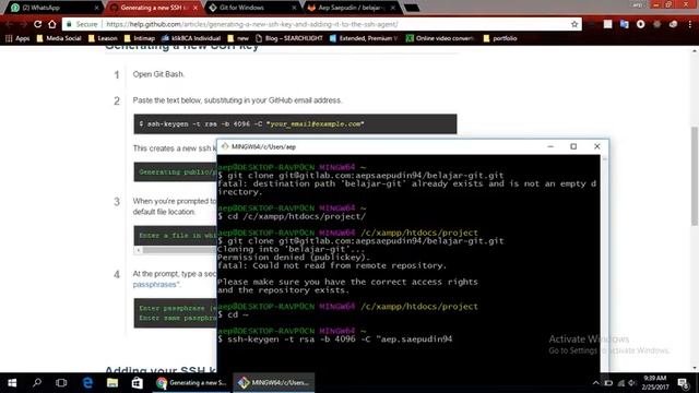 Cara Membuat SSH-key dan Clone Project Gitlab | Tutorial смотреть онлайн