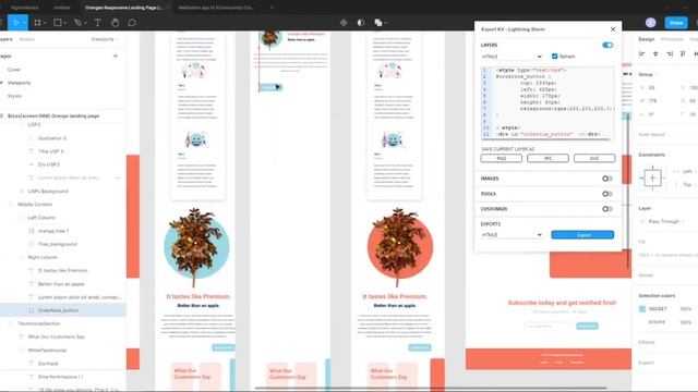 Responsive Website Layouts with Figma HTML Export смотреть онлайн