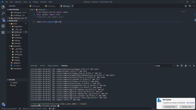 Django Instagram Clone part 3: posting from admin face смотреть онлайн