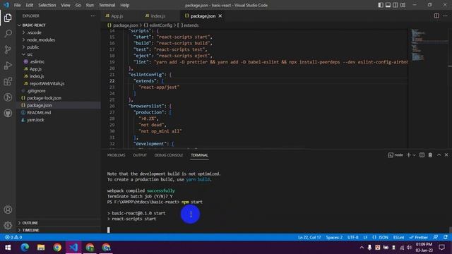 fixed error [eslint] Failed to load config "react-app" to extend from.Referenced from package.json смотреть онлайн