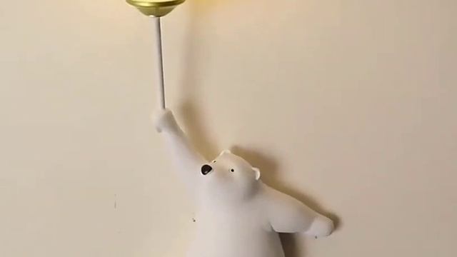 Настенный бра светильник медвежонок с луной