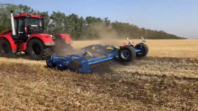 Дисковый лущильник softer 8 с трактовом кировец R3 смотреть онлайн