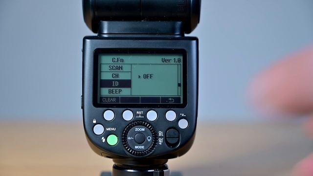 Godox V860iii Speedlight Menu Setup