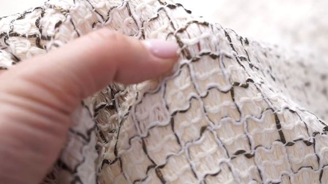 Твид белый хлопковый фактурный LS50747