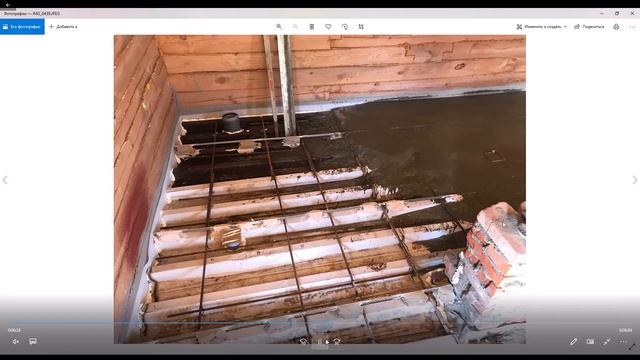 бетонный пол в бане на сваях, просто и надежно.