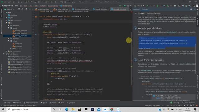 BIT 442E MDP Lab5 Connect to Realtime database Using Firebase смотреть онлайн