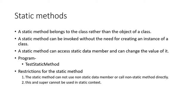 Static Keyword in java || Static variable || Static Method || Static block || Nested method in java смотреть онлайн