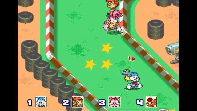 Sega Mega Drive 2 (Smd) 16-bit Tiny Toon Adventures Acme All Stars Пробежка