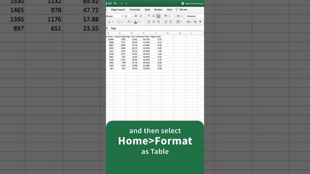 Excel for Marketers ? Excel Table Design - Table Formatting смотреть онлайн
