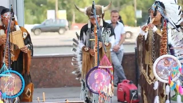 Индейцы в Москве 08.07.2012 (м.Славянский бульвар) ч.7 смотреть онлайн