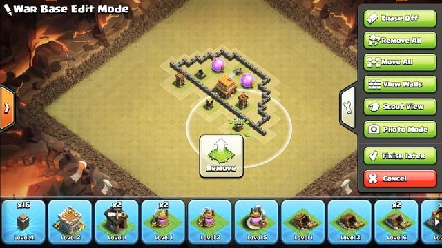 how to clash of clans th 4 war base смотреть онлайн