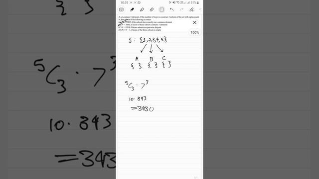 A set contains 5 elements. If the number of ways to construct 3 subsets of this set ..... смотреть онлайн