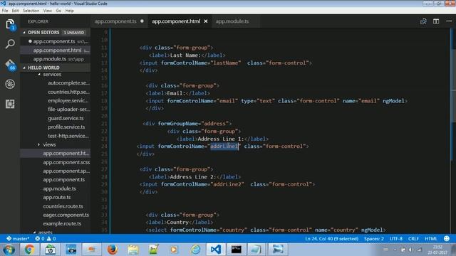 Angular Forms - Model Driven Form (Angular 4) - #20 смотреть онлайн