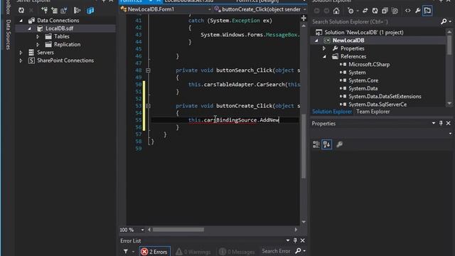 Create Local Database in Visual Studio - Part 2 смотреть онлайн