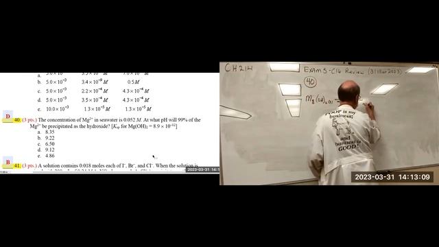 CH214 Exam5 C16 [Brown C17.4-17.7] Review 31Mar2023 смотреть онлайн