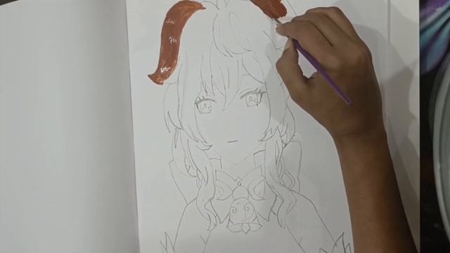 Let's Sketch and Paint Ganyu | How to draw Ganyu | Genshin Impact | World of Magic смотреть онлайн