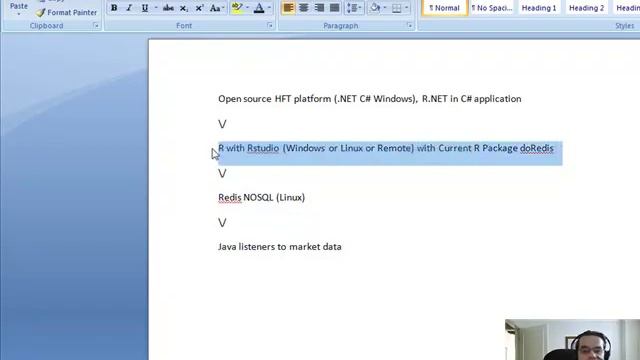 HFT with Redis NOSQL, R doRedis dot NET C Sharp trading platform on Linux and Windows смотреть онлайн