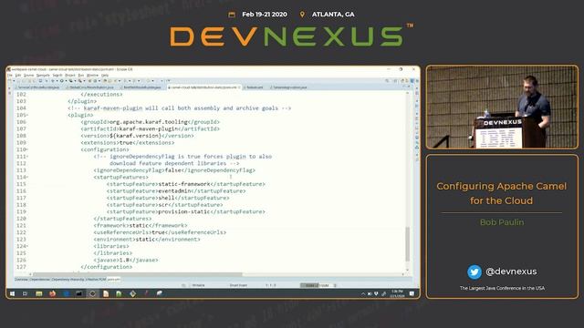 Devnexus 2020 Configuring Apache Camel for the Cloud Bob Paulin смотреть онлайн