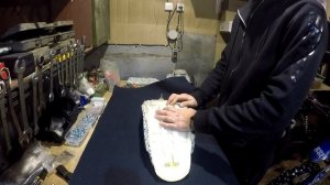 Перетяжка сидения на эндуро мотоцикле на питбайке /Bse mx 125