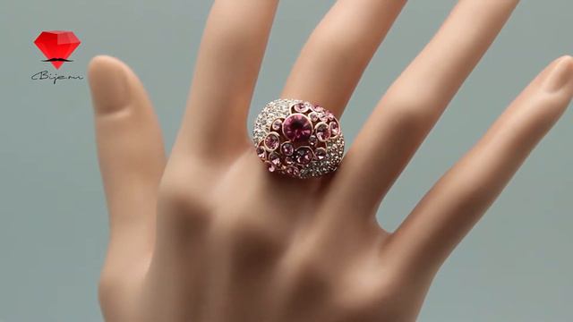 Bije.ru: Позолоченное кольцо с кристаллами Swarovski Jordyn (Джордин) смотреть онлайн