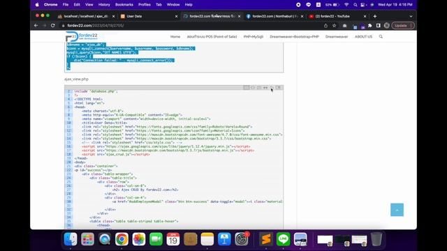 (2023) PHP+MySqli EP.41 How to AJAX CrudPHP MySqli (Part 1 insert AND view) смотреть онлайн