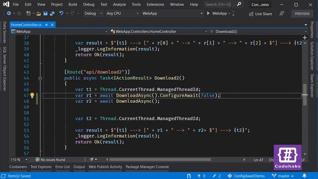 Async/Await in ASP NET Core смотреть онлайн