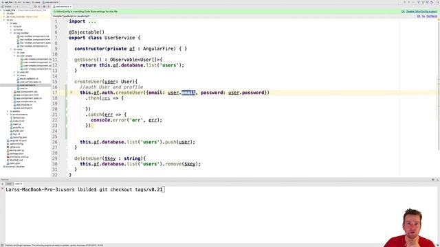 Angular with Firebase part 30 of 70 - Adding auth user and db user in firebase смотреть онлайн