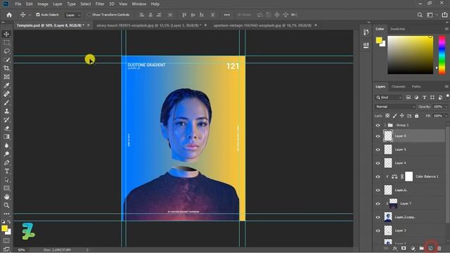 DuoTone Gradient - Tutorial Photoshop CC 2019 смотреть онлайн
