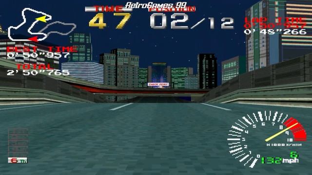 Ridge Racer [PS1] | Course: Mid-Level - R/T Yellow Solvalou | RetroGames 99 смотреть онлайн