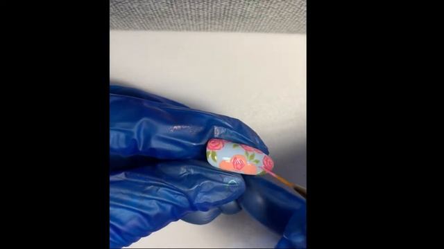Easy Vintage Roses Nail Art Hand Paint Design Tutorial Дизайн Ногтей Винтажные Розы Пошагово смотреть онлайн