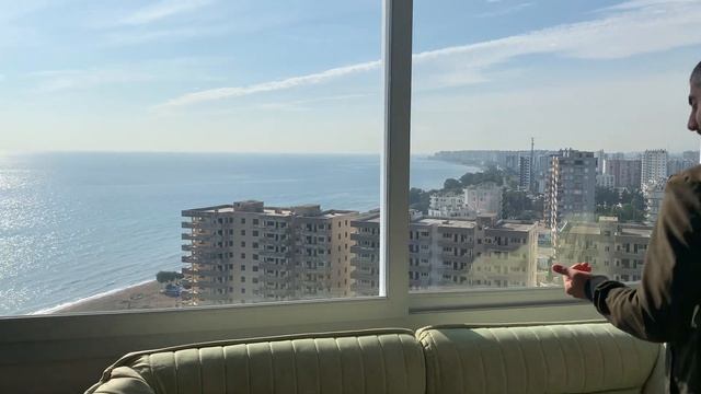 Тедже. Мерсин. Турция. 2+1. Этот вид будет Вам сниться. С мебелью и техникой!