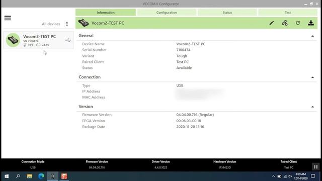 Vocom II Configurator