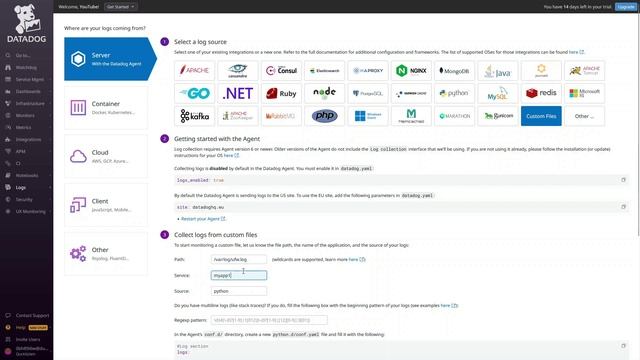 Datadog Log Monitoring in 5 minutes | Effortlessly Monitor Logs on Your Linux Machine with Datadog смотреть онлайн