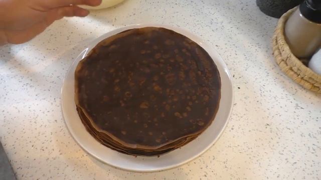Вкусный ТОРТ без духовки ШОКОЛАДНЫЙ БЛИННЫЙ ТОРТ с творожно-сливочным кремом ( простой рецепт торта смотреть онлайн